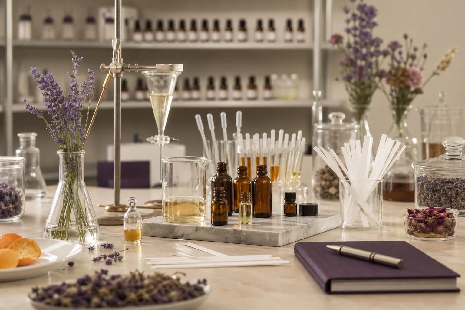 Pureln fragrance oil R&D and blending laboratory